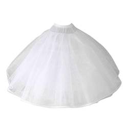 Kemelo Womens 8 Layers Tulle Ball Gown Bridal Wedding Dress Petticoat with No Rings Evening Prom Crinoline Half Slip Puffy Underskirt White Tulle Women Skirt von Kemelo