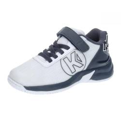 Kempa Attack 2.0 Junior Game Changer Handballschuhe, Sportschuhe, Turnschuhe, weiß/Marine, 28 EU von Kempa