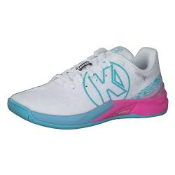 Kempa Damen Attack Pro 2.0 Handballschuh, Weiß/Aqua, 43 EU von Kempa