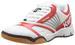 Kempa Damen Tornado Women Handballschuhe, Weiß (weiß/rot/Fluo gelb 02) von Kempa