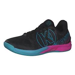 Kempa Herren Attack One 2.0 Handballschuh, Schwarz/Aqua, 44 EU von Kempa