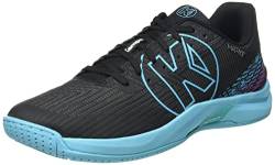 Kempa Herren Attack Two 2.0 Handballschuh, Schwarz/Aqua, 42.5 EU von Kempa