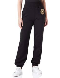 KENDALL & KYLIE Damen K&K W Art Patch Classic Sweatpants KKW3711701 Jogginghose, Black, XL von Kendall + Kylie