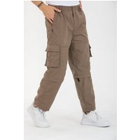 Kendindza Collection Cargohose Herren Zipp Off Cargohose Dehnbund Arbeit Hose Rangerhose Cargo Hose Gummibund elastisch, abnehmbare Beine, 6 Taschen von Kendindza Collection