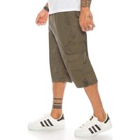 Kendindza Collection Cargoshorts Bermudas Herren Kurze Hose Herren 3/4 Hose Herren Cargo Taschen, kurze Hose Herren, Cargoshorts Herren Sommer, Stretch Gummibund von Kendindza Collection