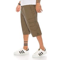 Kendindza Collection Cargoshorts Bermudas Herren Kurze Hose Herren 3/4 Hose Herren Cargo Taschen, kurze Hose Herren, Cargoshorts Herren Sommer, Stretch Gummibund von Kendindza Collection