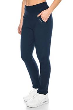 Kendindza Damen Thermo-Hose gefüttert mit Innen-Fleece Blickdicht & Taschen (Blau, M) von Kendindza Collection