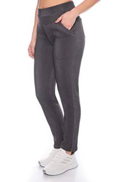 Kendindza Damen Thermo-Leggings Jeans-Look gefüttert mit Innen-Fleece Basic Blickdicht (Schwarz | Muster 2, M) von Kendindza Collection