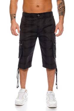 Kendindza Herren Shorts Hose Bermuda Cargo-Shorts 3/4 Sommerhose Capri-Hose Dreiviertel Männer Sommer Herrenshorts kurz Knielang Cargohose Herrenhose Bermudashorts (Grau | 665, M, m) von Kendindza Collection