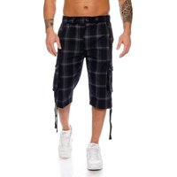 Kendindza Cargobermudas 3/4 Bermuda Shorts Herren, Kurze Hose Herren, Cargo Shorts Dehnbund Taschen, Capri Cargohose kurz von Kendindza