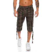 Kendindza Cargobermudas 3/4 Bermuda Shorts Herren, Kurze Hose Herren, Cargo Shorts Dehnbund Taschen, Capri Cargohose kurz von Kendindza