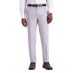 Kenneth Cole REACTION Herren 4-Way Stretch Solid Gab Slim Fit Dress Pant Anzughose, grau, 32W / 32L von Kenneth Cole REACTION