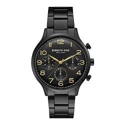 Kenneth Cole Herren schwarz PVD Chronograph zu sehen KC15185001 von Kenneth Cole