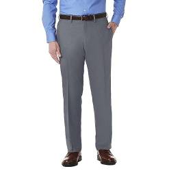 Kenneth Cole Reaction Herren Stretch Modern Fit Flat-Front Hose, grau dunkel, 30W / 30L von Kenneth Cole