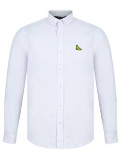 Kensington Eastside Ashbourne Herren Hemd aus Baumwoll-Twill Langarm Freizeithemd, bright white, L von Kensington Eastside