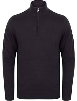 Kensington Eastside Herren Pullover Funnel Neck Quarter Zip, anthrazit, X-Large von Kensington Eastside