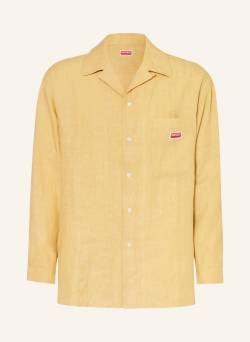 Kenzo Resorthemd Comfort Fit Aus Leinen beige von Kenzo
