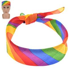 Kesheng Stirnband Kopfband Kopfbedeckung Regenbogen Farbig Gay Pride Unisex Deko von Kesheng