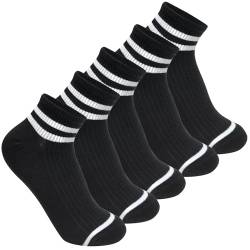 Kevaler Sneaker Socken Damen Baumwolle Unsichtbar Kurze Socken mit Streifen und Katzenmuster für Den Alltag, Freizeit, Schule, Laufen (EU35–40) von Kevaler