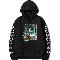 Genshin Impact Venti Hoodie Unisex 3D Print Pullover Lose Mode Langarm Casual Harajuku Sweatshirts von Kewing