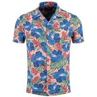 Key Largo Hawaiihemd Herren Hawaii Freizeit Hemd Curacao MSH00013 Regular Kurzarm Kentkragen Gemustert von Key Largo