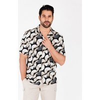 Key Largo Kurzarmhemd MSH MAGMA 1/2 patterned (1-tlg) von Key Largo