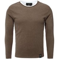 Key Largo Strickpullover für Herren Sarasota 2in1 Feinstrick Sweatshirt double Look MSW00064 von Key Largo