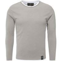 Key Largo Strickpullover für Herren Sarasota 2in1 Feinstrick Sweatshirt double Look MSW00064 von Key Largo