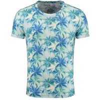 Key Largo T-Shirt Florida Hawaii Look Palmennmuster MT00403 Rundhals-Auschnitt bedruckt kurzarm slim fit von Key Largo