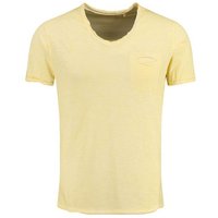 Key Largo T-Shirt Soda vintage Look uni Basic T00619 V-Ausschnitt unifarben kurzarm slim fit von Key Largo