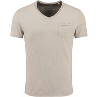 Key Largo T-Shirt Water vintage Look uni Basic MT00780 V-Ausschnitt unifarben kurzarm slim fit von Key Largo