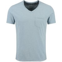 Key Largo T-Shirt Water vintage Look uni Basic MT00780 V-Ausschnitt unifarben kurzarm slim fit von Key Largo