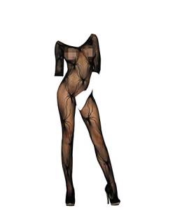 KeyinBox Netz-Bodystocking mit offenem Schritt, sexy Gr. Einheitsgr??e, Stil 3 von KeyinBox