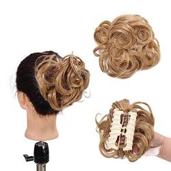 Modische, flauschige Haarwickel-Knospen-Pille-Kopf-Greifer-Clip-on-praktische, faule Damenperücke Modedekoration (Color : 6, Size : 1) von KiHene