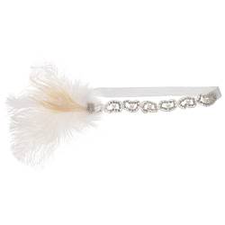 Kichvoe Flapper-accessoires Für Frauen Flapper-stirnband Aus Den 1920er Jahren 1920er Stirnband Turban-stirnband Stirnband Für Hochzeit Haar Fascinator Stirnband Gatsby Perle Weiß Damen von Kichvoe