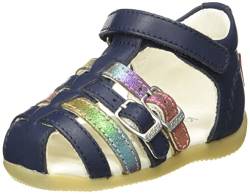 KICKERS Jungen Mädchen Bigkro Sandale, Dunkelblau Metallic, 18 EU von Kickers