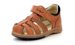 Kickers Baby Jungen Platiback Sandalen, Braun (Camel 114), 19 EU von Kickers