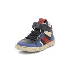 Kickers Baby-Jungen Wincky Cdt Sneaker, Blau/Rot/Marineblau, 20 EU von Kickers