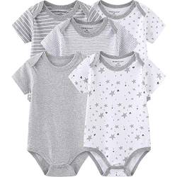 Kiddiezoom Baby Boys 5er-Pack Kurzarm-Body mit Verzierungen von Kiddiezoom