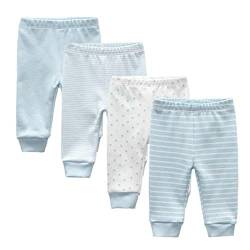 Kiddiezoom Unisex Baby 4er-Pack Hose, Himmelblau, 80 von Kiddiezoom