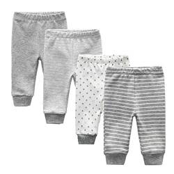 Kiddiezoom Unisex Baby Pants Pants Pants Pants Short Sleeve Bodys Onesies Baby Caps und Fäustlinge, grey heather, 56 von Kiddiezoom