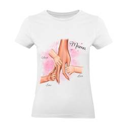 Kiddle-Design Mutter T-Shirt Muttertag Personalisiert für Mama Sohn Tochter Baby Geschenk Kinder Mütter Geschenk Mom Gift L von Kiddle-Design