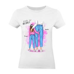 Kiddle-Design Mutter Tochter T-Shirt Personalisiert mit Namen Mama Kinder Tochter Baby Geschenk für Mütter L von Kiddle-Design