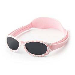 Kiddus Baby Sonnenbrille für Neugeborene, Jungen und Mädchen. Ab 0 Monate bis 2 Jahre. 100% Sonnenfilterschutz UV400 Verstellbarer weicher Riemen. BPA-frei. Mit Verschiedenen Mustern von Kiddus