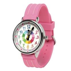 Kiddus Kinder Mädchen Uhr Analog Die Uhrzeit Lernen Niederländisch Uhrgriffe Japanischer Quarz Gummi Armband Wasserdicht. KI10325 von Kiddus