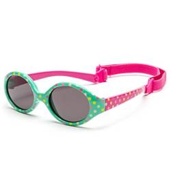 Kiddus Polarisiert Sonnenbrille für Jungen und Mädchen. Ab 0 Monaten. UV400 Sonnenfilter. Flexiblel, Sicher und Schlagfest. Mehrfarbige Punkte von Kiddus