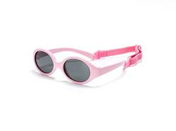 Kiddus Polarisiert Sonnenbrille für Jungen und Mädchen. Ab 0 Monaten. UV400 Sonnenfilter. Flexiblel, Sicher und Schlagfest. Pastell Rosa von Kiddus