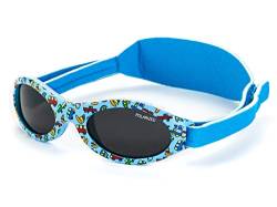 Kiddus Polarisierte Babysonnenbrille für Neugeborene Jungen Mädchen. Von 0 Monaten bis 2 Jahren. 100% Schutz UV400 Sonnenfilter. Silikon-Nasensteg. Verstellbares weiches Band. BPA-Frei. PREMIUM von Kiddus