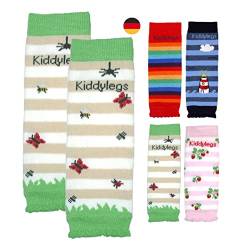 Kiddylegs® Babystulpen Premium Mini Beinwärmer für Neugeborene (Wiesenleben) von Kiddylegs