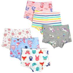 Kidear Unterwäsche für Kinder, Babys, Slip aus Baumwolle, für kleine Mädchen (6 Stück) Gr. 2-3 Jahre, Style4 von Kidear